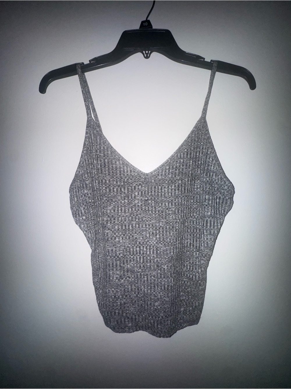 Victoria's Secret Gray Ribbed V-Neck Cami
